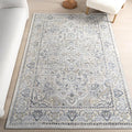 nuLOOM 4' x 6' Machine Washable Stain-Resistant Area Rug Medium Profile for Living Room, Bedroom, and Dining Room, Cady Blue