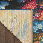 Nourison Home Color Splash Multicolor 9' x 12' Area Rug - Easy Clean, Non Shedding, Bed Room, Living Room, Dining Room, Kitchen (9' x 12')