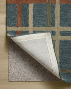 Loloi Magnolia Home by Joanna Gaines Waylon Collection WAY-01 Denim/Multi 3'-6" x 5'-6" Accent Rug