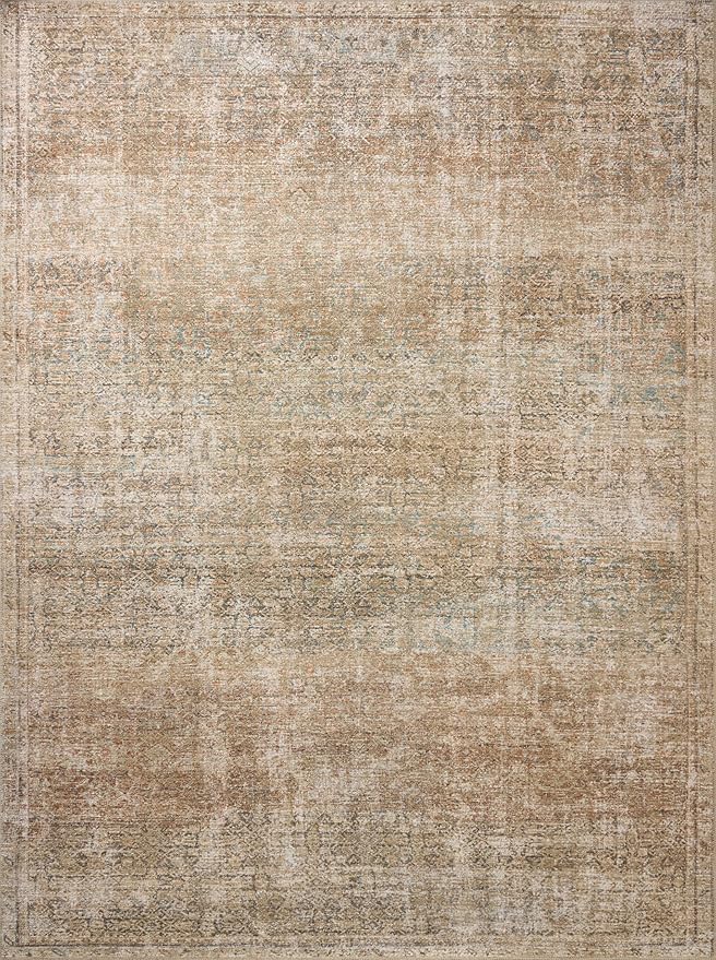 Loloi Amber Lewis Cambria Collection CBR-08 Ocean/Brick 2'-0" x 5'-0" Accent Rug Jute, Neutral, Vintage Style, Antique Tone, Living, Bedroom, Dining, Carpet