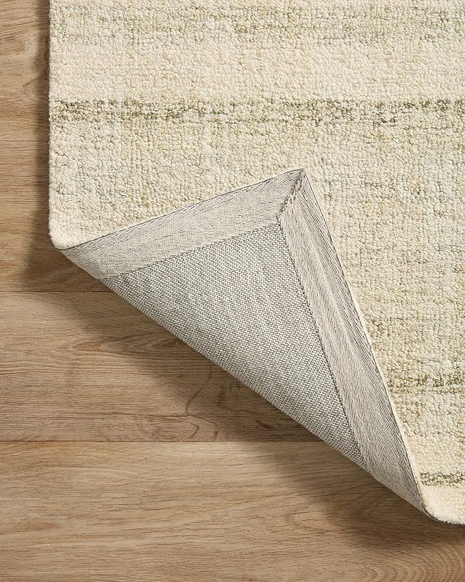 Loloi Chris Loves Julia Chris Collection CHR-02 Natural/Sage 2'-6'' x 9'-9'', .50" Pile Height, Runner Rug