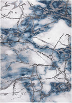 SAFAVIEH Craft Collection X-Large Area Rug - 12' x 15', Grey & Blue, Modern Abstract Design, Non-Shedding & Easy Care, Ideal for High Traffic Areas in Living Room, Bedroom (CFT877L)