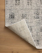 Loloi Kamala Collection KAM-01 Grey/Graphite 4'-0" x 6'-0" Accent Rug