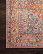 Loloi Loren Collection LQ-06 Red/Multi 2'-6" x 7'-6" Runner Rug