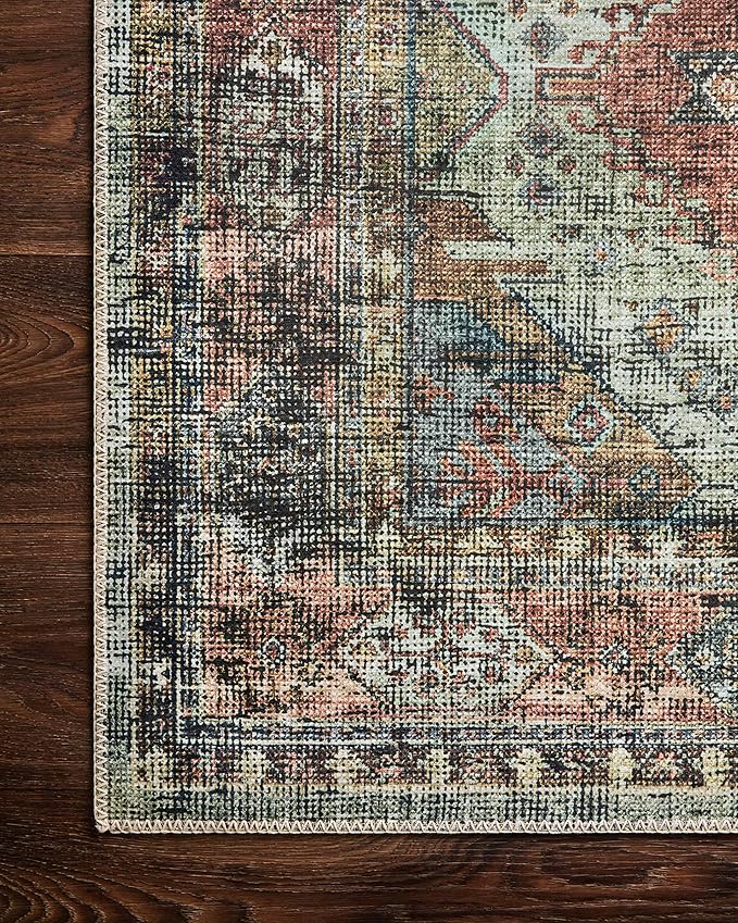 Loloi II Skye Collection SKY-06 Apricot/Mist 3'-6" x 5'-6" Accent Rug