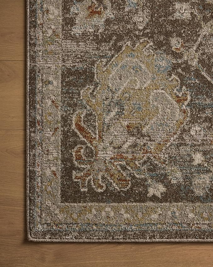 Loloi Magnolia Home by Joanna Gaines Mona Collection MOA-02 BARK/Multi 5' x 7'-8" Area Rug