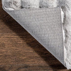 nuLOOM 2' x 8' Cozy Plush Area Rug, Machine Washable, Non-Slip, Soft Fluffy Shag Carpet for Living Room Bedroom Kids Room Nursery Home Decor, Jeni Silver