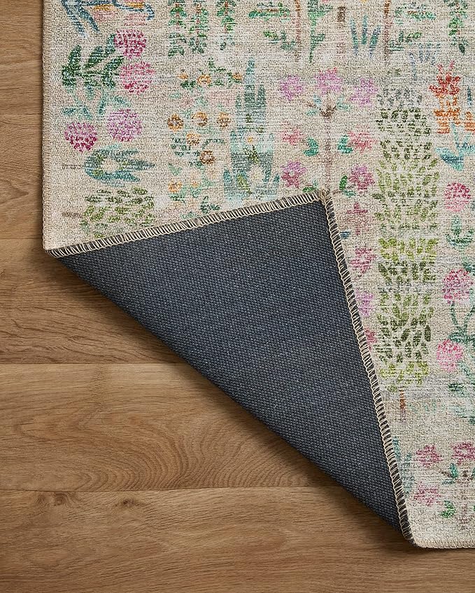 Loloi Rifle Paper Co. Maison Collection MAO-07 Khaki 3'-9" x 5'-6", .19" Pile Height, Accent Rug