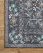 Loloi Rifle Paper Co. Maison Collection MAO-01 Nightingale Black 5'-0" x 7'-6", .19" Pile Height, Area Rug