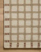 Loloi Magnolia Home by Joanna Gaines Waylon Collection WAY-02 Natural/Rust 5'-0" x 7'-6" Area Rug