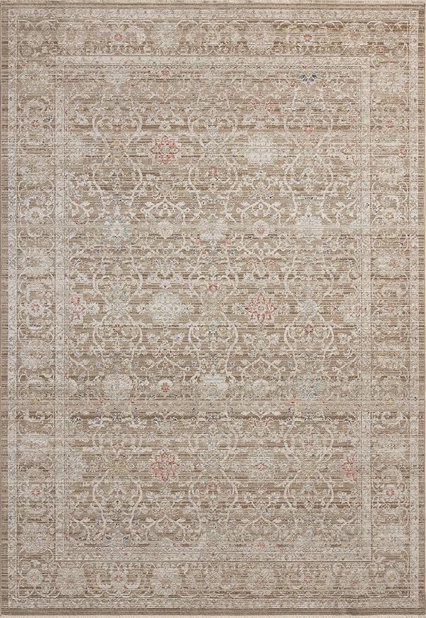 Loloi Chris Loves Julia Ida Collection IDA-03 Bark/Multi 2'-3" x 3'-10", .19" Pile Height, Accent Rug