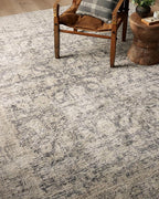 Loloi Amber Lewis Alie Collection ALE-05 Charcoal/Beige 7'-10" x 10', .13" Pile Height, Area Rug