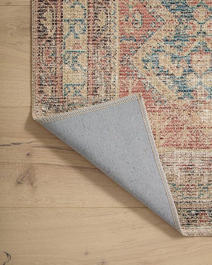 Loloi Angela Rose Aubrey Collection AUB-03 Ocean/Spice 2'-6" x 12'-0", .19" Pile Height, Runner Rug