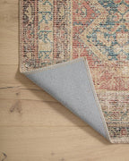 Loloi Angela Rose Aubrey Collection AUB-03 Ocean/Spice 2'-6" x 12'-0", .19" Pile Height, Runner Rug