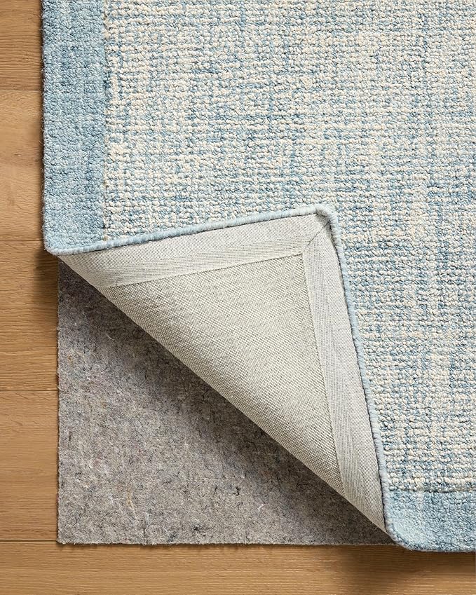 Loloi Magnolia Home by Joanna Gaines Henley Collection HNY-01 Ivory/Blue 9'-3" x 13' Area Rug