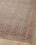 Loloi Angela Rose Aubrey Collection AUB-04 Blue/Terracotta 3'-9" x 5'-6", .19" Pile Height, Accent Rug