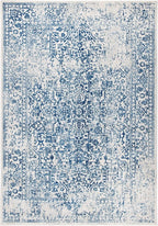 SAFAVIEH Area Rug 9x12 - Evoke Collection - Large - Ivory & Navy, Distressed Design, Non-Shedding & Easy to Clean, Ideal for Living Room, Bedroom, Dining Space (EVK256N)