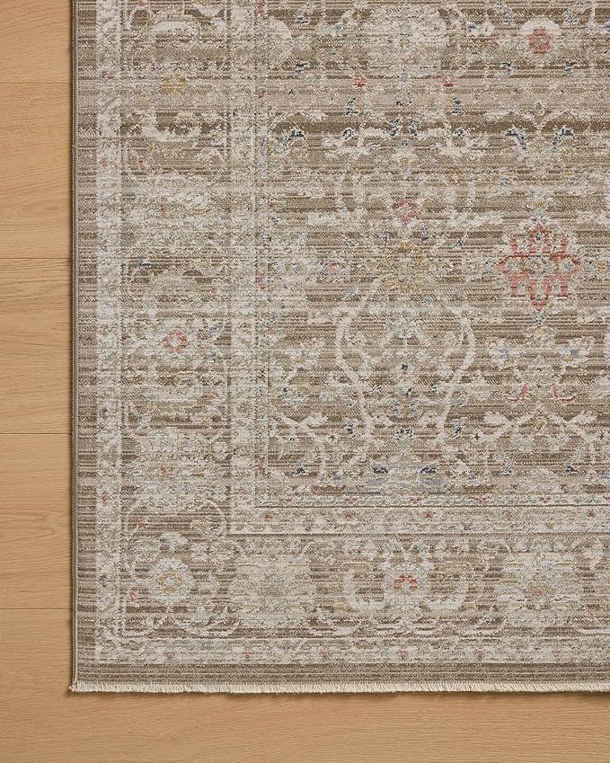 Loloi Chris Loves Julia Ida Collection IDA-03 Bark/Multi 2'-3" x 3'-10", .19" Pile Height, Accent Rug