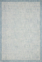 Loloi Magnolia Home by Joanna Gaines Henley Collection HNY-01 Ivory/Blue 2'-3" x 3'-9" Accent Rug