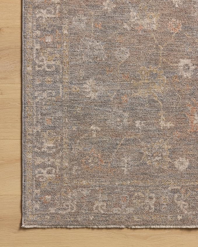 Loloi Chris Loves Julia Louisa Collection LOI-01 Stone/Multi 2'-7" x 10'-0", .38" Pile Height, Runner Rug