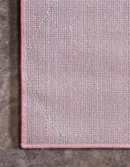 Unique Loom Trellis Frieze Collection Area Rug - Geometric (2' x 3' 1", Light Pink/ Ivory)