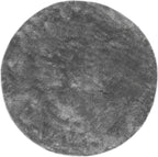 nuLOOM 6' Round Cozy Plush SuperiorWash Area Rug, Machine Washable, Non-Slip, Soft Fluffy Shag Carpet for Living Room Bedroom Kids Room Nursery Home Decor, Loni Grey