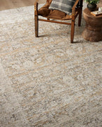 Loloi Amber Lewis Alie Collection ALE-05 Gold/Beige 5'-3'' x 7'-9'', .13'' Pile Height, Area Rug