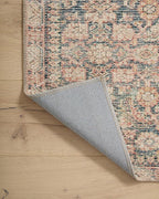 Loloi Angela Rose Aubrey Collection AUB-01 Navy/Multi 7'-6" x 7'-6", .19" Pile Height, Round Area Rug