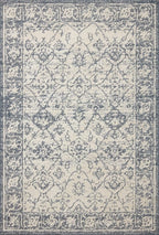 Loloi Magnolia Home by Joanna Gaines Gigi Collection GIG-02 Ivory/Blue 5'-3" x 7'-6" Area Rug
