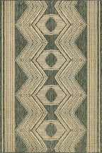 nuLOOM 6' 7" x 9' Outdoor Tribal Geometric Area Rug, Stain Resistant, Weather Resistant, High Traffic, Patio, Balcony, Outside, Ranya Green