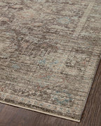 Loloi Magnolia Home by Joanna Gaines Millie Collection MIE-03 Charcoal/Dove 9'-6" x 13'-1", .25" Pile Height, Area Rug