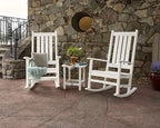 POLYWOOD® Vineyard Porch Rocking Chair (White)