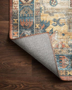 Loloi Skye Collection SKY-11 Rust/Blue 6'-0" x 6'-0" Round Area Rug