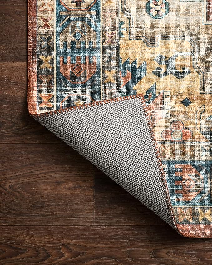 Loloi Skye Collection SKY-11 Rust/Blue 9'-0" x 12'-0" Area Rug