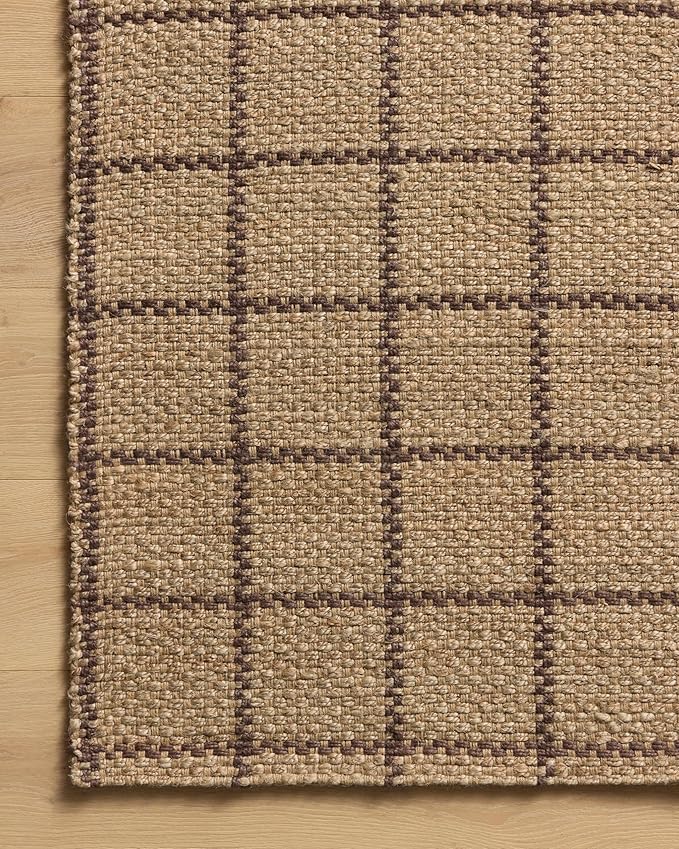 Loloi Chris Loves Julia Fletcher Collection FLE-01 Natural/Brown 3'-6" x 5'-6", .37" Pile Height, Accent Rug