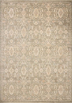 Loloi Chris Loves Julia Palma Collection PLM-03 Lagoon/Natural 2'-7" x 12'-0" Runner Rug Vintage Style Boho Living Room Bedroom Carpet
