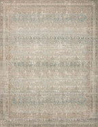 Loloi Angela Rose Aubrey Collection AUB-03 Jade/Natural 10'-0" x 14'-0", .19" Pile Height, Area Rug