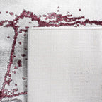 SAFAVIEH Craft Collection Runner Rug - 2'3" x 10', Grey & Wine, Modern Abstract Design, Non-Shedding & Easy Care, Ideal for High Traffic Areas in Living Room, Bedroom (CFT877S)