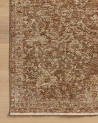 Loloi Magnolia Home by Joanna Gaines Junie Collection JUE-01 Clay/Natural 7'-10" x 7'-10", .38" Pile Height, Round Area Rug