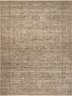 Loloi Amber Lewis Molly Collection MOL-07 Tobacco/Sage 5'-3" x 7'-9" Low Pile Area Rug