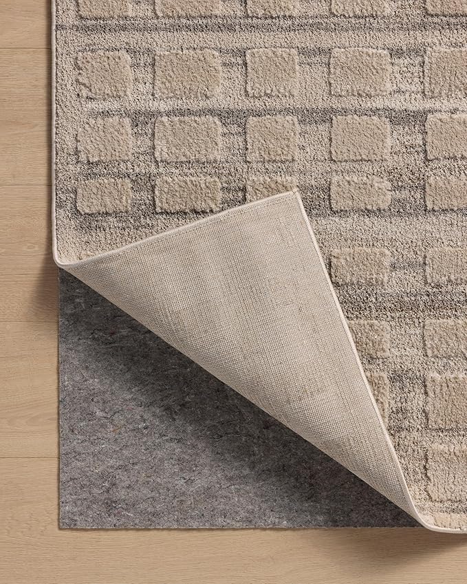 Loloi Amber Lewis Monty Collection MOT-06 Pebble/Beige 9'-2" x 13', .50" Pile Height, Area Rug