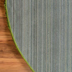 Unique Loom Solid Shag Collection Area Rug (4' 1" Round, Grass Green)