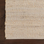 nuLOOM 9x12 Elfriede Jute & Cotton Hand Woven Area Rug, Natural, Solid Rustic Farmhouse Style, Weaved Design, Natural Fiber, For Bedroom, Living Room, Dining Room, Hallway, Office, Entryway