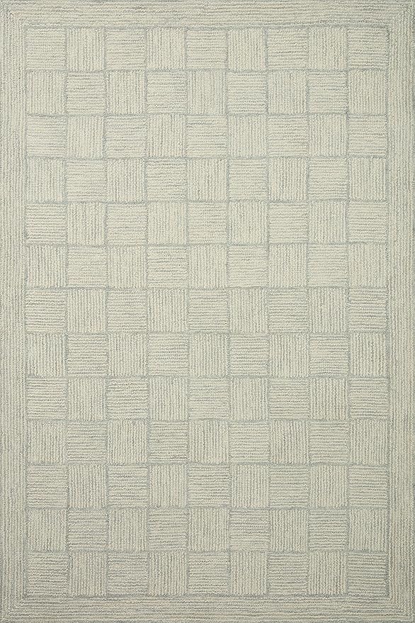 Loloi Chris Loves Julia Francis Collection FRA-03 Silver/Sky 3'-6" x 5'-6" Accent Rug
