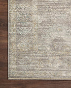 Loloi Magnolia Home by Joanna Gaines Millie Collection MIE-05 Stone/Natural 2'-7" x 8'-0", .25" Pile Height, Runner Rug