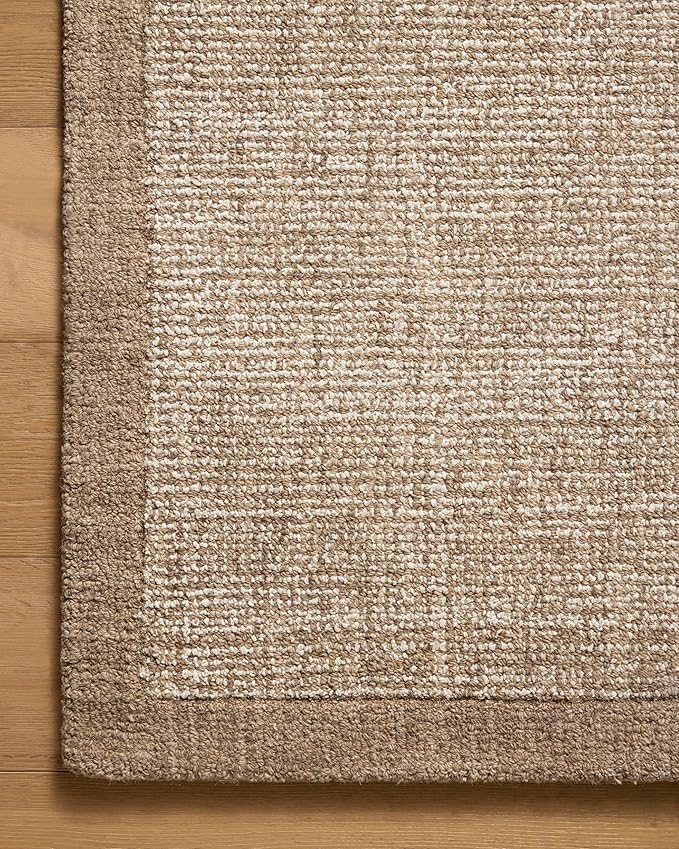 Loloi Magnolia Home by Joanna Gaines Henley Collection HNY-01 Ivory/Brown 5'-0" x 7'-6" Area Rug