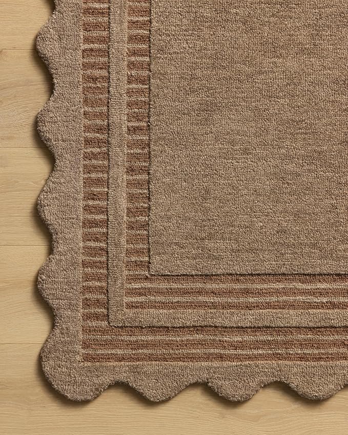 Loloi Chris Loves Julia Scottie Collection SCO-01 Mocha/Clay 2'-0" x 5'-0", .87" Pile Height, Accent Rug