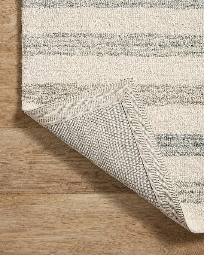 Loloi Chris Loves Julia Chris Collection CHR-05 Ivory/Slate 2'-3'' x 3'-9'', .50" Pile Height, Accent Rug