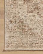 Loloi Magnolia Home by Joanna Gaines Junie Collection JUE-04 Natural/Clay 3'-11" x 5'-7", .38" Pile Height, Accent Rug