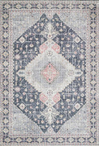 Loloi II Skye Collection SKY-02 Charcoal/Multi 5'-0" x 7'-6" Area Rug